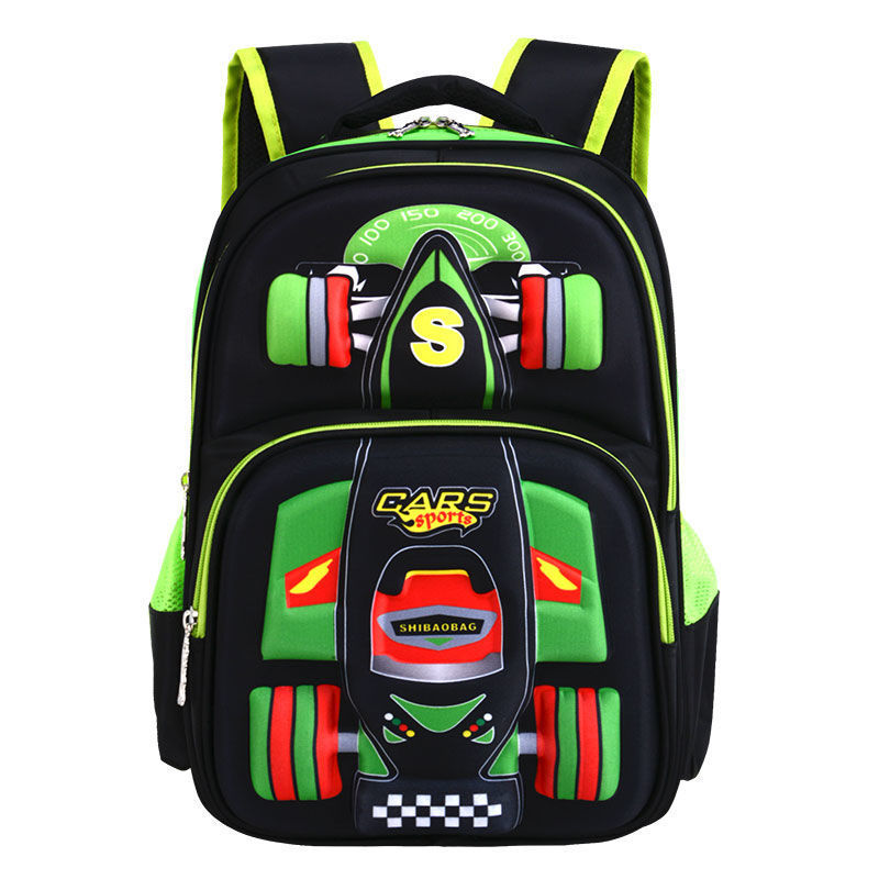 3D Car Trolley School Bag for Boys | Large Capacity Rolling Backpack - Image 2